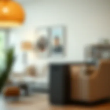 Functional Application in Modern Living Spaces Newspaper stand box integrated into a stylish living room