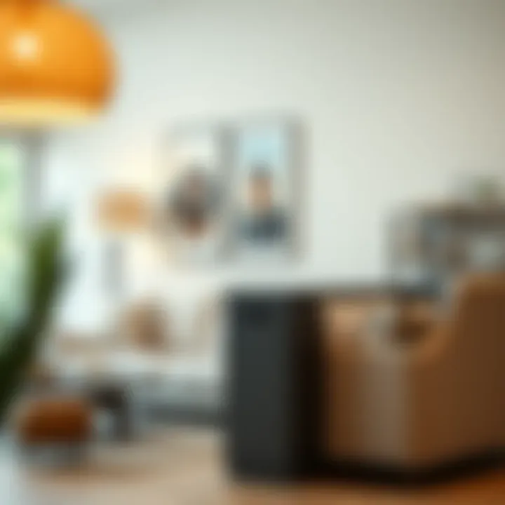 Functional Application in Modern Living Spaces Newspaper stand box integrated into a stylish living room