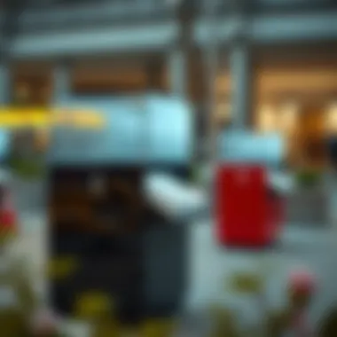 Contemporary Design Variations of Newspaper Stand Boxes Modern newspaper stand box featuring sleek design