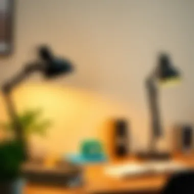 A variety of big desk lamp styles for different workspace themes